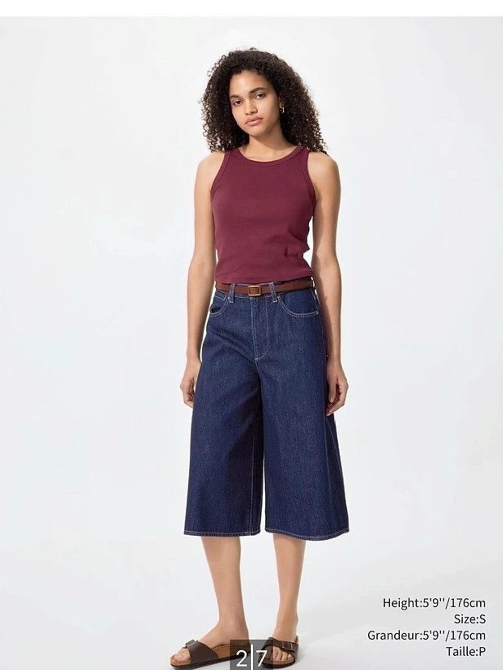Uniqlo Contour Ribbed Cropped Bra Top Ribbed Crop Top Size Small - Picture 5 of 5